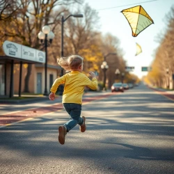 An abnormal kid is following a kite like web traffic