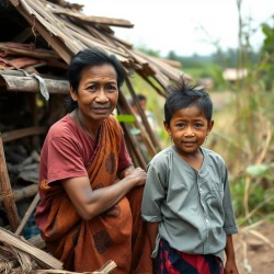 A country called Myanmar, the people face countless hardships every day, enduring conflict, uncertainty, and loss. Despite the struggles, hope remains strong, and resilience shines through in the face of adversity.