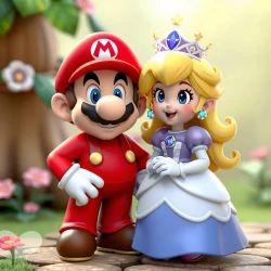 3d super mario dating with a cute 3d princess